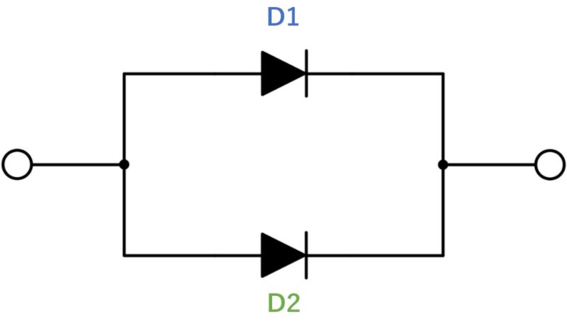 ダイオードの並列接続